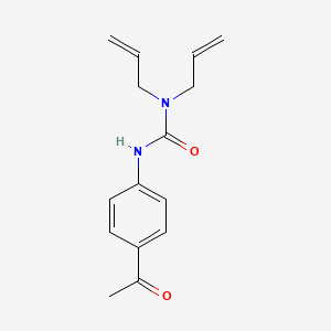 3-(4-Acetylphenyl)-1,1-diprop-2-en-1-ylurea