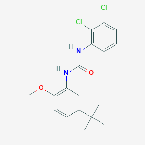 molecular formula C18H20Cl2N2O2 B3526521 N-(5-tert-butyl-2-methoxyphenyl)-N'-(2,3-dichlorophenyl)urea 