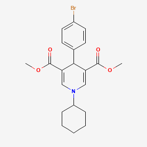 dimethyl 4-(4-bromophenyl)-1-cyclohexyl-1,4-dihydro-3,5-pyridinedicarboxylate