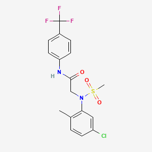 N~2~-(5-chloro-2-methylphenyl)-N~2~-(methylsulfonyl)-N~1~-[4-(trifluoromethyl)phenyl]glycinamide