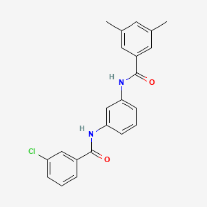 N-{3-[(3-chlorobenzoyl)amino]phenyl}-3,5-dimethylbenzamide