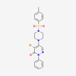 4-bromo-5-{4-[(4-methylphenyl)sulfonyl]-1-piperazinyl}-2-phenyl-3(2H)-pyridazinone