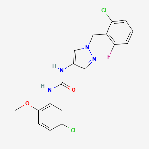 N-[1-(2-chloro-6-fluorobenzyl)-1H-pyrazol-4-yl]-N'-(5-chloro-2-methoxyphenyl)urea