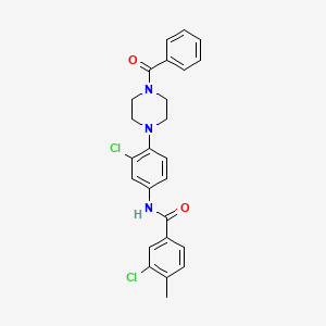 N-[4-(4-benzoylpiperazin-1-yl)-3-chlorophenyl]-3-chloro-4-methylbenzamide