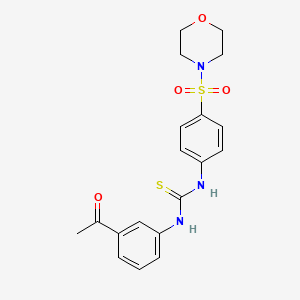 N-(3-acetylphenyl)-N'-[4-(4-morpholinylsulfonyl)phenyl]thiourea