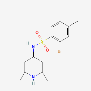 2-bromo-4,5-dimethyl-N-(2,2,6,6-tetramethyl-4-piperidinyl)benzenesulfonamide