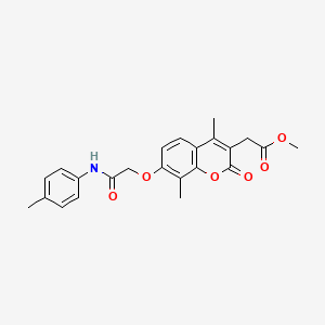 METHYL 2-(4,8-DIMETHYL-7-{[(4-METHYLPHENYL)CARBAMOYL]METHOXY}-2-OXO-2H-CHROMEN-3-YL)ACETATE