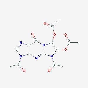 B035267 9H-Imidazo[1,2-a]purin-9-one,  3,5-diacetyl-6,7-bis(acetyloxy)-3,5,6,7-tetrahydro- CAS No. 105528-80-1