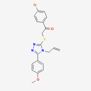 1-(4-bromophenyl)-2-{[5-(4-methoxyphenyl)-4-(prop-2-en-1-yl)-4H-1,2,4-triazol-3-yl]sulfanyl}ethanone