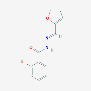 molecular formula C12H9BrN2O2 B352672 2-ブロモ-N'-(2-フリルメチレン)ベンゾヒドラジド CAS No. 93418-02-1