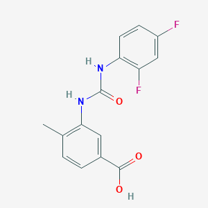 3-{[(2,4-DIFLUOROANILINO)CARBONYL]AMINO}-4-METHYLBENZOIC ACID