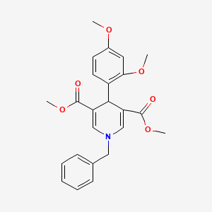 dimethyl 1-benzyl-4-(2,4-dimethoxyphenyl)-1,4-dihydro-3,5-pyridinedicarboxylate