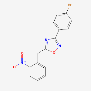 3-(4-bromophenyl)-5-(2-nitrobenzyl)-1,2,4-oxadiazole