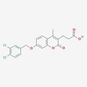 3-{7-[(3,4-dichlorobenzyl)oxy]-4-methyl-2-oxo-2H-chromen-3-yl}propanoic acid