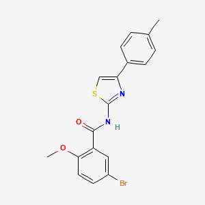 5-bromo-2-methoxy-N-[4-(4-methylphenyl)-1,3-thiazol-2-yl]benzamide