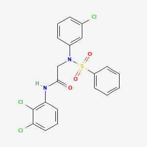 N~2~-(3-chlorophenyl)-N~1~-(2,3-dichlorophenyl)-N~2~-(phenylsulfonyl)glycinamide