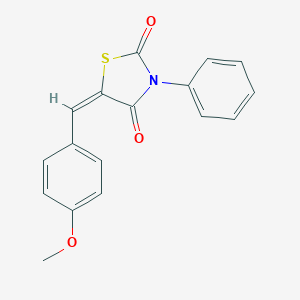 molecular formula C17H13NO3S B352678 5-(4-Methoxybenzylidene)-3-phenyl-1,3-thiazolidine-2,4-dione CAS No. 42518-26-3