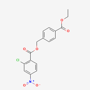 4-(ethoxycarbonyl)benzyl 2-chloro-4-nitrobenzoate