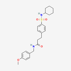 3-{4-[(cyclohexylamino)sulfonyl]phenyl}-N-(4-methoxybenzyl)propanamide