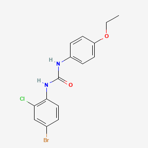 molecular formula C15H14BrClN2O2 B3526830 N-(4-bromo-2-chlorophenyl)-N'-(4-ethoxyphenyl)urea 