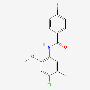 N-(4-chloro-2-methoxy-5-methylphenyl)-4-iodobenzamide