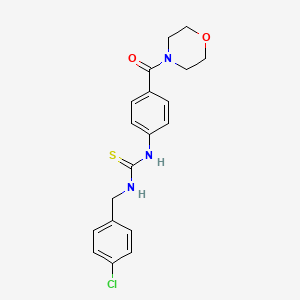 molecular formula C19H20ClN3O2S B3526916 N-(4-chlorobenzyl)-N'-[4-(4-morpholinylcarbonyl)phenyl]thiourea 