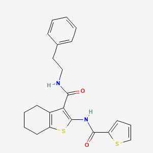 N-(2-phenylethyl)-2-[(2-thienylcarbonyl)amino]-4,5,6,7-tetrahydro-1-benzothiophene-3-carboxamide