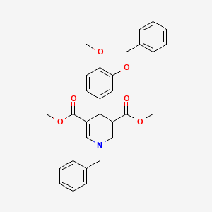 dimethyl 1-benzyl-4-[3-(benzyloxy)-4-methoxyphenyl]-1,4-dihydro-3,5-pyridinedicarboxylate