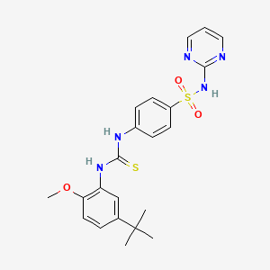 4-({[(5-tert-butyl-2-methoxyphenyl)amino]carbonothioyl}amino)-N-2-pyrimidinylbenzenesulfonamide