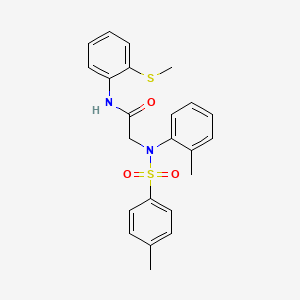 N~2~-(2-methylphenyl)-N~2~-[(4-methylphenyl)sulfonyl]-N~1~-[2-(methylthio)phenyl]glycinamide