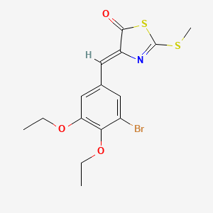 4-(3-bromo-4,5-diethoxybenzylidene)-2-(methylthio)-1,3-thiazol-5(4H)-one