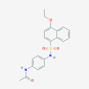 molecular formula C20H20N2O4S B352700 N-[4-(4-ethoxynaphthalene-1-sulfonamido)phenyl]acetamide CAS No. 873676-05-2