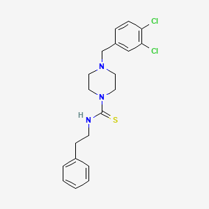 4-(3,4-dichlorobenzyl)-N-(2-phenylethyl)-1-piperazinecarbothioamide