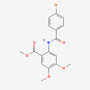 methyl 2-[(4-bromobenzoyl)amino]-4,5-dimethoxybenzoate