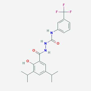 2-(2-hydroxy-3,5-diisopropylbenzoyl)-N-[3-(trifluoromethyl)phenyl]hydrazinecarboxamide