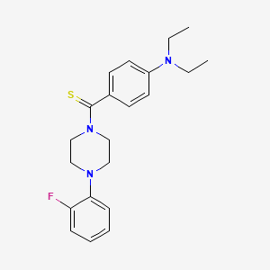 N,N-diethyl-4-{[4-(2-fluorophenyl)-1-piperazinyl]carbonothioyl}aniline