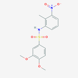 3,4-dimethoxy-N-(2-methyl-3-nitrophenyl)benzenesulfonamide