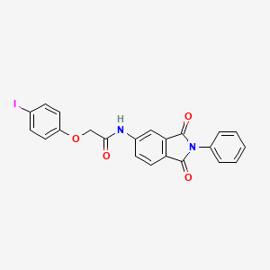 N-(1,3-dioxo-2-phenyl-2,3-dihydro-1H-isoindol-5-yl)-2-(4-iodophenoxy)acetamide