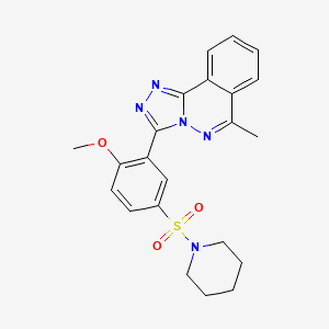 3-[2-methoxy-5-(1-piperidinylsulfonyl)phenyl]-6-methyl[1,2,4]triazolo[3,4-a]phthalazine