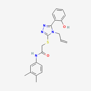 2-{[4-allyl-5-(2-hydroxyphenyl)-4H-1,2,4-triazol-3-yl]thio}-N-(3,4-dimethylphenyl)acetamide