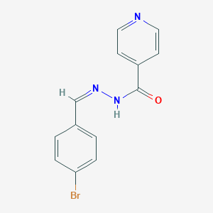 molecular formula C13H10BrN3O B352714 N-[(Z)-(4-bromophenyl)methylideneamino]pyridine-4-carboxamide CAS No. 62984-48-9