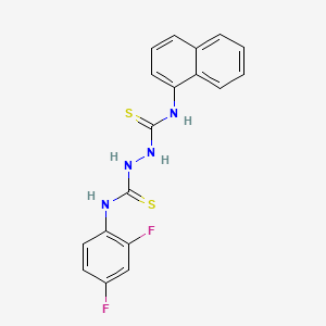 N-(2,4-difluorophenyl)-N'-1-naphthyl-1,2-hydrazinedicarbothioamide