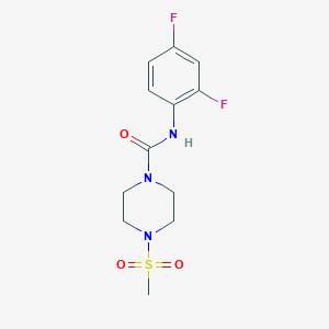 N-(2,4-difluorophenyl)-4-(methylsulfonyl)-1-piperazinecarboxamide