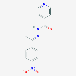N'-[1-(4-nitrophenyl)ethylidene]isonicotinohydrazide