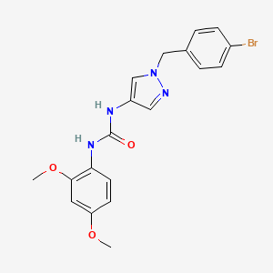 molecular formula C19H19BrN4O3 B3527180 N-[1-(4-bromobenzyl)-1H-pyrazol-4-yl]-N'-(2,4-dimethoxyphenyl)urea 