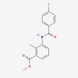 methyl 3-[(4-iodobenzoyl)amino]-2-methylbenzoate