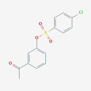 molecular formula C14H11ClO4S B352729 3-Acetylphenyl 4-chlorobenzenesulfonate CAS No. 332389-09-0