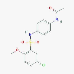 N-(4-{[(5-chloro-2-methoxyphenyl)sulfonyl]amino}phenyl)acetamide