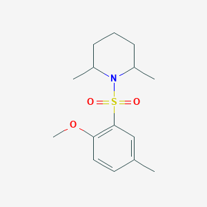 1-(2-Methoxy-5-methylbenzenesulfonyl)-2,6-dimethylpiperidine