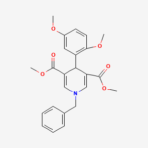 dimethyl 1-benzyl-4-(2,5-dimethoxyphenyl)-1,4-dihydro-3,5-pyridinedicarboxylate